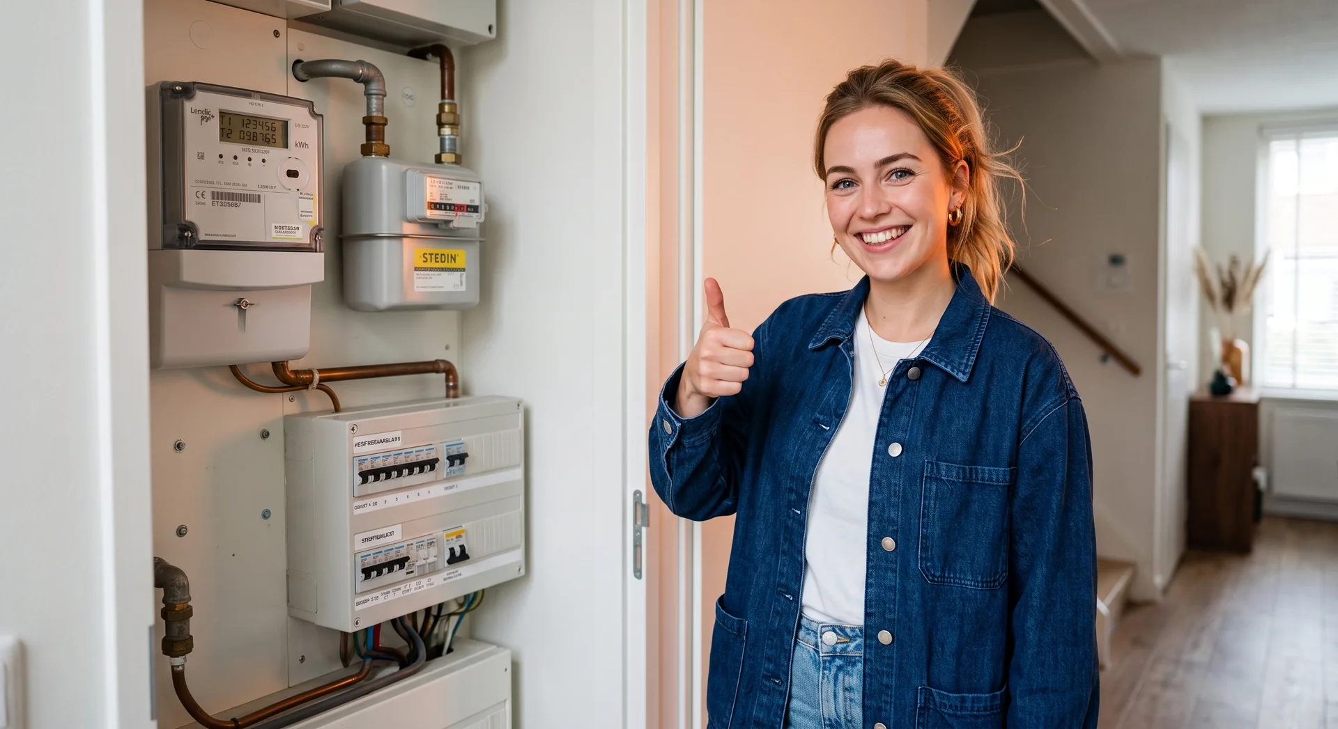 VvE bewoner controleert eenvoudig de tussenmeter in het complex